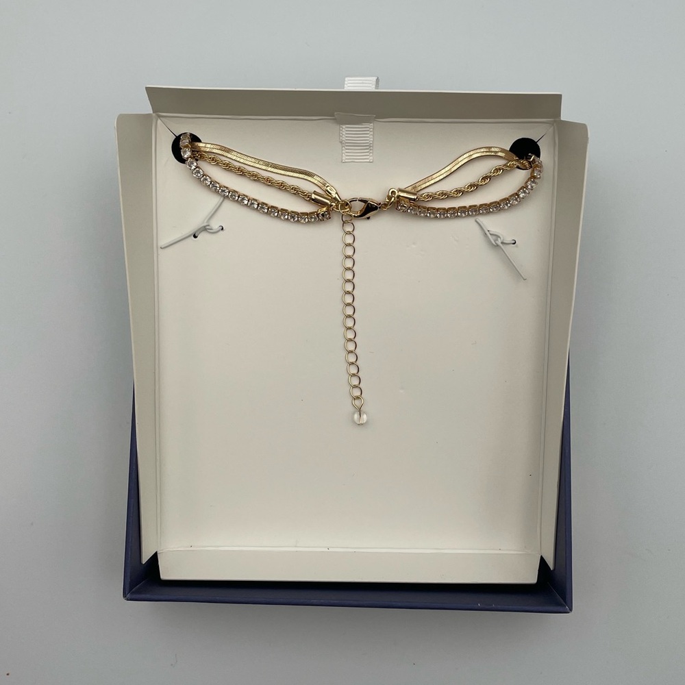 *New* House of Harlow 1960 Gold Layered Necklace - Picture 6 of 8